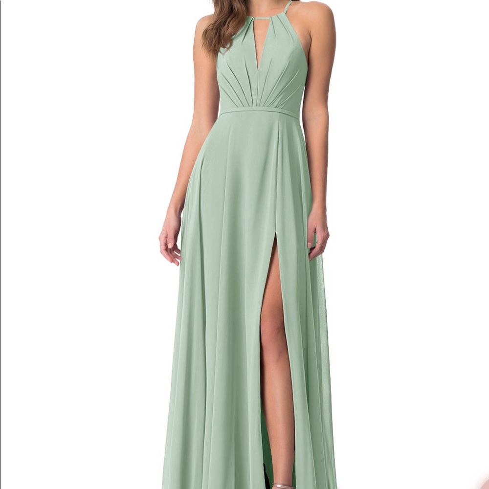 Azazie Evalleen dress in AGAVE size 2